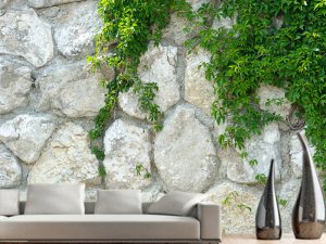 3D foto tapeta – Zeleni zid od mahovine – varijanta 2