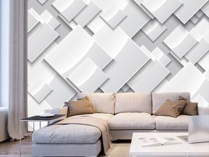 3D foto tapeta – Geometrijski 3D paneli – varijanta 118