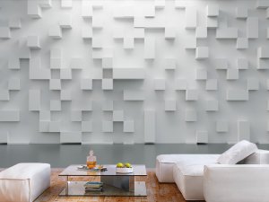 3D foto tapeta – Geometrijski 3D paneli – varijanta 127
