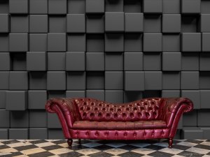 3D foto tapeta – Geometrijski 3D paneli – varijanta 128