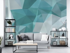 3D foto tapeta – Geometrijski 3D paneli – varijanta 135