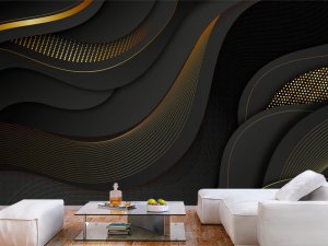 3D foto tapeta – Geometrijski 3D paneli – varijanta 139