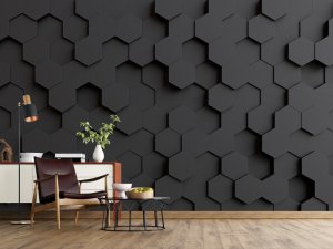 3D foto tapeta – Geometrijski 3D paneli – varijanta 144