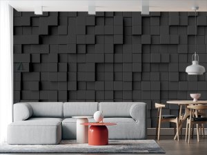3D foto tapeta – Geometrijski 3D paneli – varijanta 145