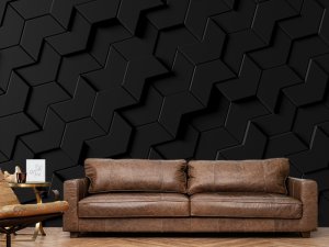 3D foto tapeta – Geometrijski 3D paneli – varijanta 146