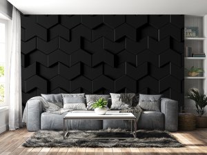 3D foto tapeta – Geometrijski 3D paneli – varijanta 147