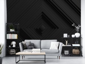 3D foto tapeta – Geometrijski 3D paneli – varijanta 153