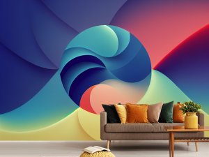3D foto tapeta – Apstraktni talasi – varijanta 27