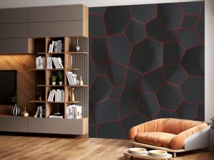 3D foto tapeta – Geometrijski 3D paneli – varijanta 165