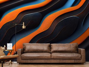 3D foto tapeta – Apstraktni talasi – varijanta 30