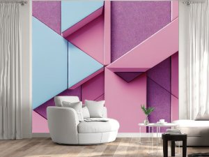 3D foto tapeta – Geometrijski 3D paneli – varijanta 167