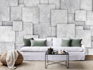 3D foto tapeta – Geometrijski 3D paneli – varijanta 170