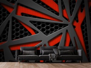 3D foto tapeta – Geometrijski 3D paneli – varijanta 171