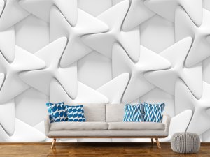 3D foto tapeta – Geometrijski 3D paneli – varijanta 173