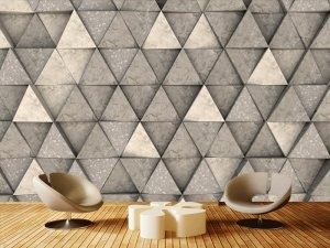 3D foto tapeta – Geometrijski 3D paneli – varijanta 177