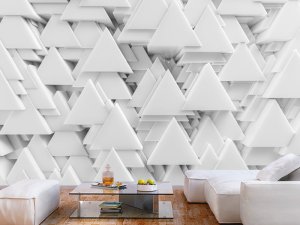3D foto tapeta – Geometrijski 3D paneli – varijanta 191