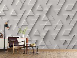 3D foto tapeta – Geometrijski 3D paneli – varijanta 194