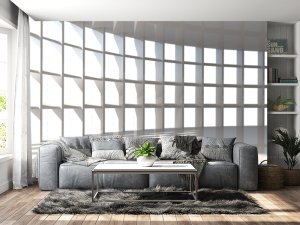 3D foto tapeta – Geometrijski 3D paneli – varijanta 195