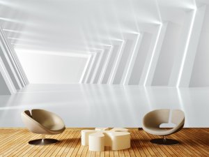 3D foto tapeta – Geometrijski 3D paneli – varijanta 198