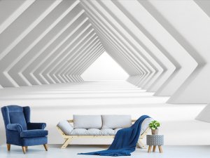 3D foto tapeta – Geometrijski trouglovi