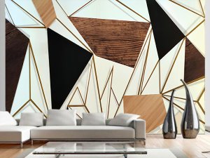 Foto tapeta – 3D geometrijski paneli – varijanta 2