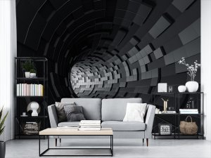 3D foto tapeta – Tunel beskrajne perspektive – varijanta 20