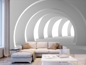 3D foto tapeta – Tunel beskrajne perspektive – varijanta 21
