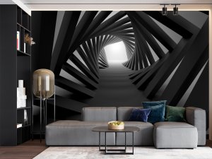 3D foto tapeta – Geometrijski 3D paneli – varijanta 205