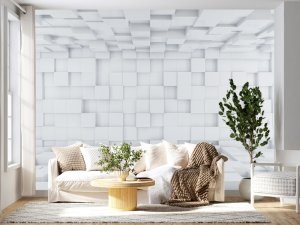 3D foto tapeta – Geometrijski 3D paneli – varijanta 206