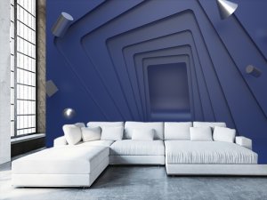 3D foto tapeta – Geometrijski 3D paneli – varijanta 209