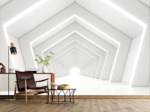 3D foto tapeta – Geometrijski 3D paneli – varijanta 210