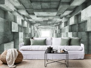 3D foto tapeta – Tunel beskrajne perspektive – varijanta 26