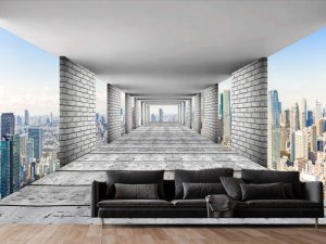 3D foto tapeta – Tunel beskrajne perspektive – varijanta 27