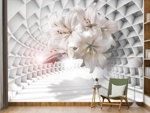 3D foto tapeta – Cvetni tunel – varijanta 4