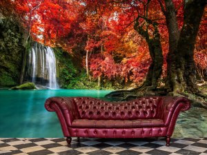 Foto tapeta – Vatrena Šuma Vodopada