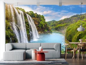 Foto tapeta – Veličanstvene Kaskade Zelene Doline