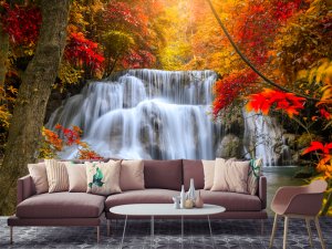 Foto tapeta – Vodopad Jesenjih Boja