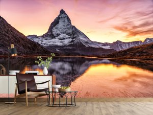 Foto tapeta – Ognjeni Odraz Planinskog Vrha