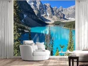 Foto tapeta – Tirkizno Jezero Pod Kamenim Vrhuncima