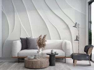 3D foto tapeta – Geometrijski 3D paneli – varijanta 34