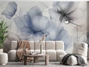 Foto tapeta – Pastelni apstraktni oblici – varijanta 6