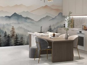 Kuhinjska foto tapeta – Zid od cigle – varijanta 4