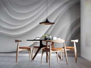 3D foto tapeta – Geometrijski 3D paneli