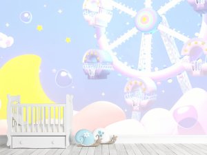Dečija foto tapeta – Čarobni luna-park snova