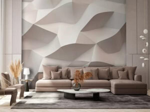 3D foto tapeta – Geometrijski 3D paneli – varijanta 37