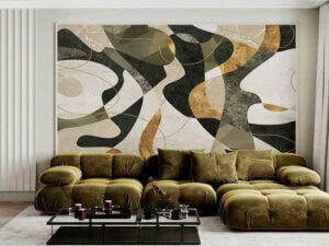 Foto tapeta – Gold abstract lines