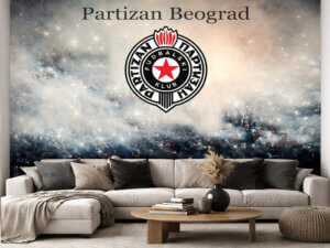 Fudbalska foto tapeta – Partizan Beograd – Dim Tribina