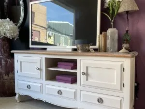 Mueble TV tapa natural
