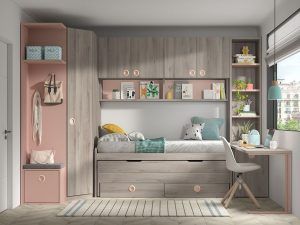 dormitorio Juvenil rosa
