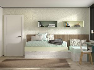 Diseño de dormitorio Juvenil rincón